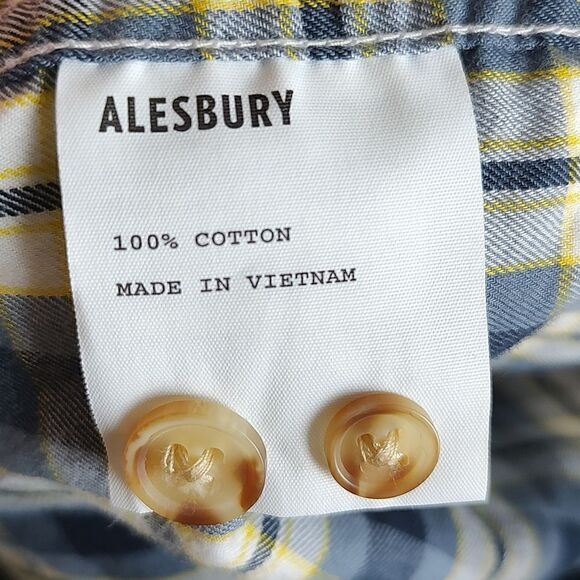 ALESBURY Mens Long Sleeve Dress Shirt Size XL - Picture 4 of 5